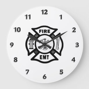 Grande Horloge Ronde Département EMT du feu