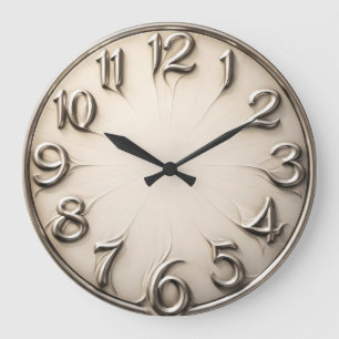Grande Horloge Ronde Dérive Gravitationnelle — Numéral Surréaliste Dist