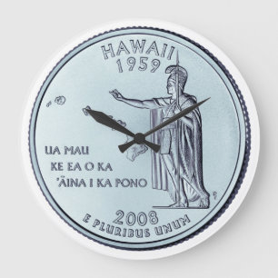 Grande Horloge Ronde Design du quartier d'état de Hawaii