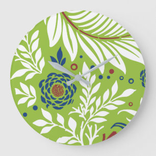 Grande Horloge Ronde Design floral 27