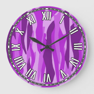 Grande Horloge Ronde Dessin abstrait