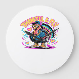 Grande Horloge Ronde Dessins graffiti Turquie Vibes � Reconnaissant & V