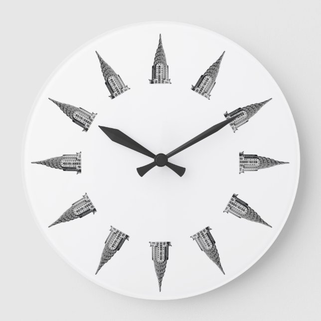 Grande Horloge Ronde Dessus de la construction de Chrysler (Recto)