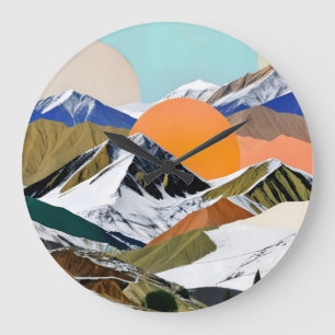 Grande Horloge Ronde Deux soleils se lèvent
