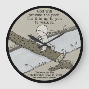Grande Horloge Ronde Dieu donne un chemin