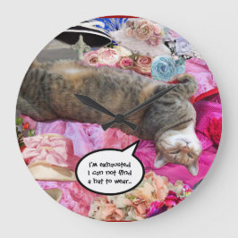 Grande Horloge Ronde Dilemme de Princess Tatus Cat