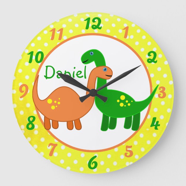Grande Horloge Ronde Dinosaures (Recto)
