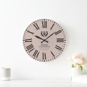 Grande Horloge Ronde Diplôme de droit moderne personnalisé