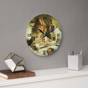Grande Horloge Ronde Disant nos prières, Suspense Charles Burton Barber