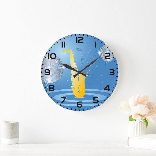 Grande Horloge Ronde Disco Music (Créateur téléchargé)