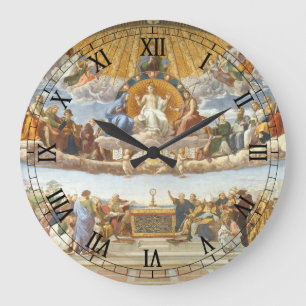 Grande Horloge Ronde Discussion sur le Saint Sacrement, Raphael Sanzio
