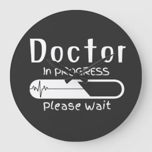 Grande Horloge Ronde Docteur en cours Veuillez patienter
