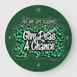 Grande Horloge Ronde Donnez Une Chance Aux Pois