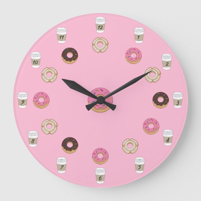 Grande Horloge Ronde Donuts et coffee diner (Recto)