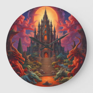 Grande Horloge Ronde Double Your Dragon Fantasy Final