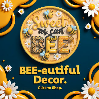 Grande Horloge Ronde Doux comme du miel de rayon de abeille