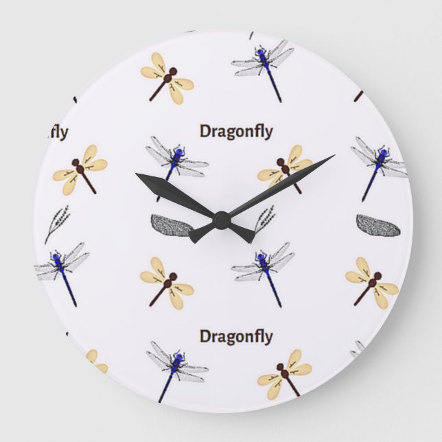Grande Horloge Ronde Dragonfly pattern (Recto)