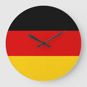 Grande Horloge Ronde Drapeau allemand
