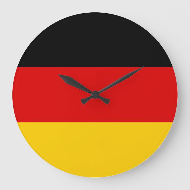 Grande Horloge Ronde Drapeau allemand (Recto)