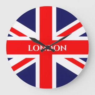 Grande Horloge Ronde Drapeau britannique