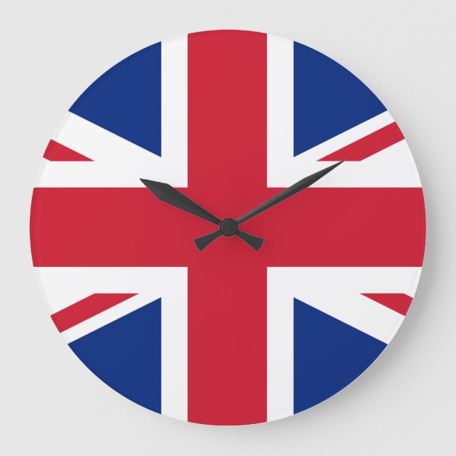 Grande Horloge Ronde Drapeau britannique (Recto)