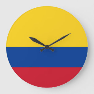Grande Horloge Ronde Drapeau Colombie (Colombie)