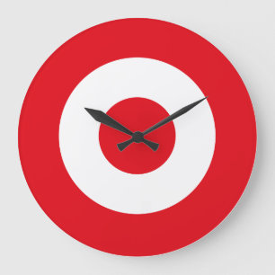 Grande Horloge Ronde Drapeau de la Turquie rond armée ronde nationale