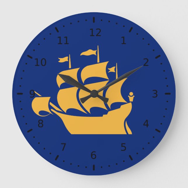 Grande Horloge Ronde Drapeau de Québec (Recto)