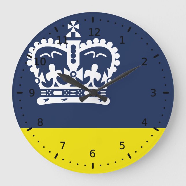 Grande Horloge Ronde Drapeau de Regina (Saskatchewan) (Recto)