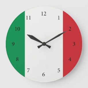 Grande Horloge Ronde Drapeau de Wanduh