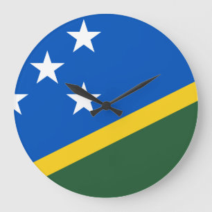 Grande Horloge Ronde Drapeau des Îles Salomon