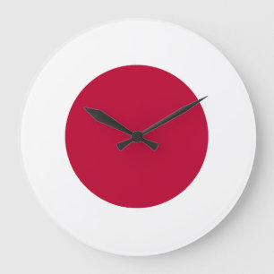Grande Horloge Ronde Drapeau du Japon