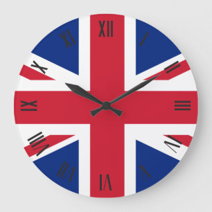 Grande Horloge Ronde Drapeau du Royaume-Uni