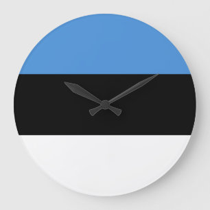 Grande Horloge Ronde Drapeau estonien