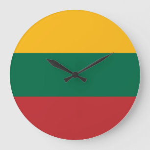 Grande Horloge Ronde Drapeau lituanien