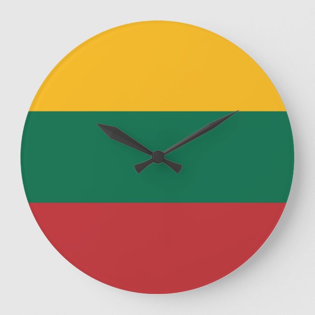 Grande Horloge Ronde Drapeau lituanien (Recto)