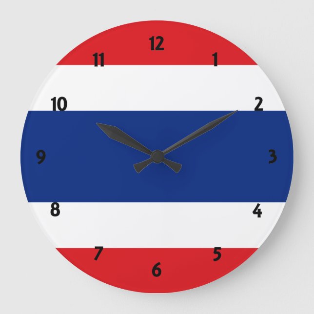 Grande Horloge Ronde drapeau thaïlandais (Recto)