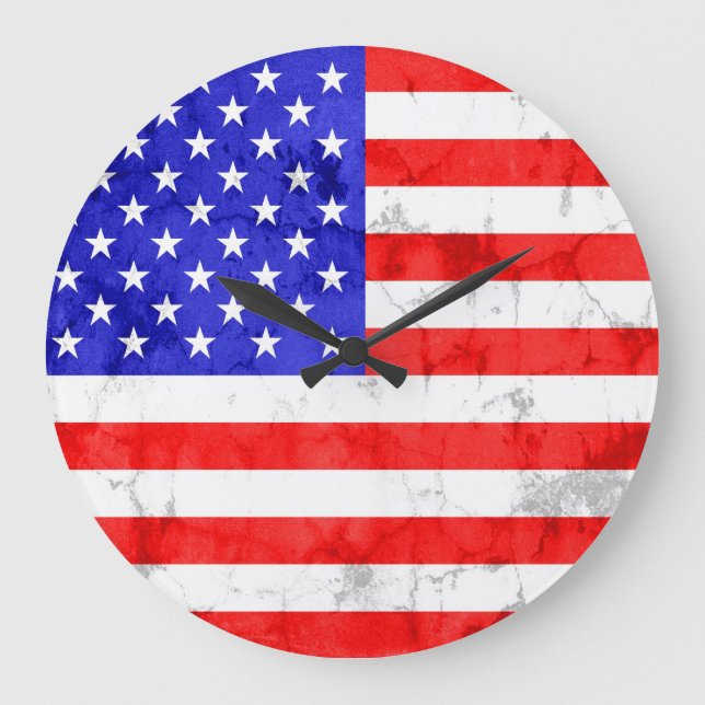 Grande Horloge Ronde Drapeau vintage (Recto)