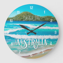 Dreamy Beach Blue Waves Peinture Australie Grande