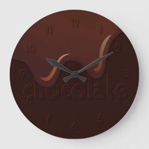 Grande Horloge Ronde Dripping chocolate