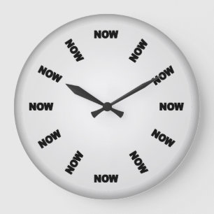 Grande Horloge Ronde Drôle synchronisez maintenant