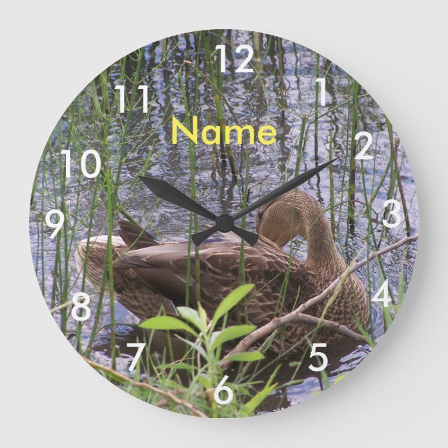 Grande Horloge Ronde Duck Preening in the Reed (Recto)