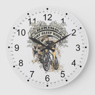 Grande Horloge Ronde Eat, Sleep, Ride Biking
