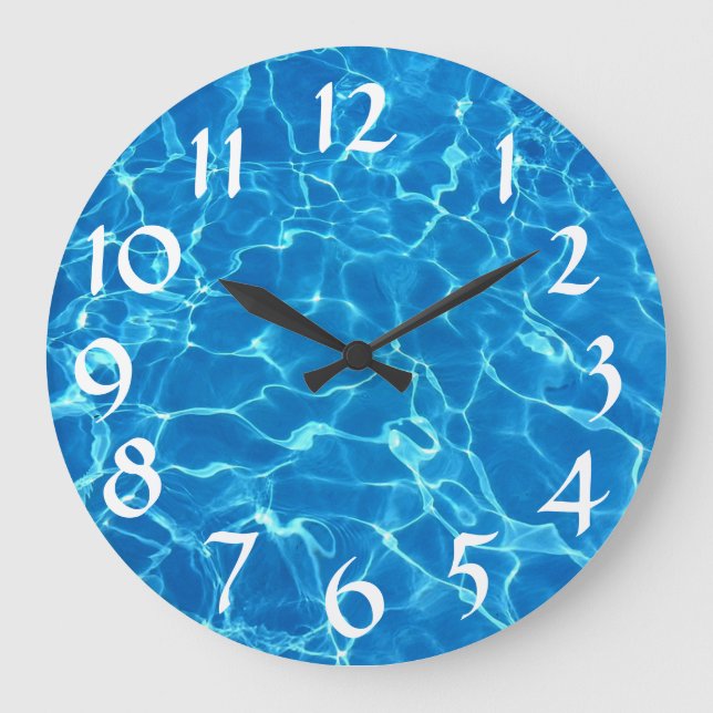 Grande Horloge Ronde Eau De La Piscine (Recto)