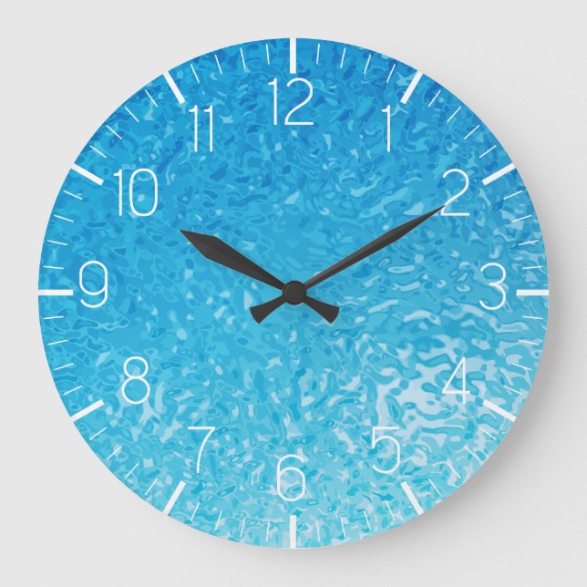 Grande Horloge Ronde Eau De La Piscine (Recto)