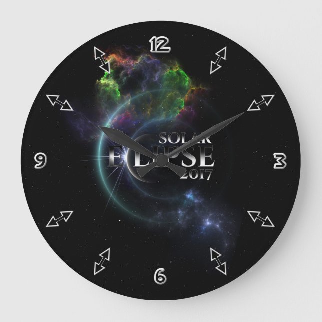 Grande Horloge Ronde Éclipse solaire 2017 (Recto)