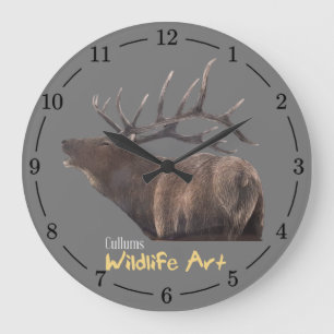 Grande Horloge Ronde Écluse de mur acrylique d'Elbe