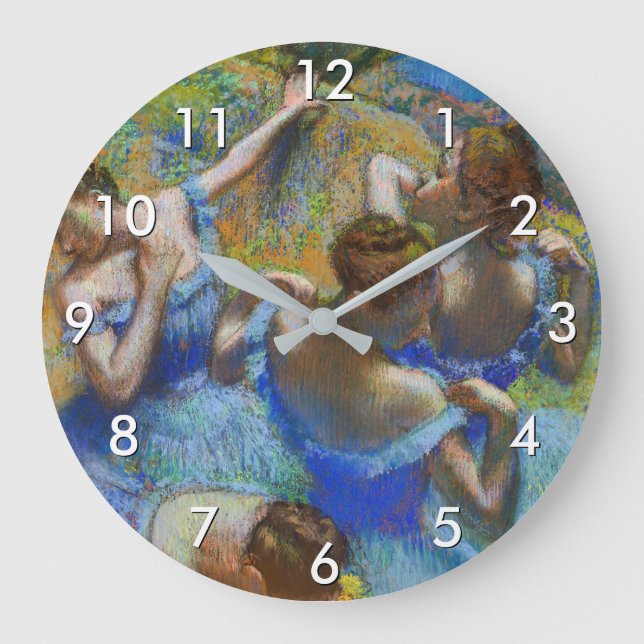 Grande Horloge Ronde Edgar Degas - Blue Dancers (Recto)