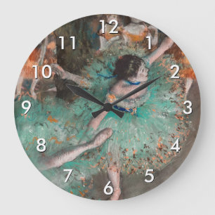 Grande Horloge Ronde Edgar Degas - Danseuse basculant / Danseuse verte