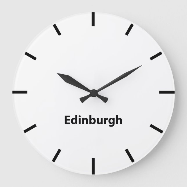 Grande Horloge Ronde Édimbourg United Kingdom Time Wall Clock (Recto)